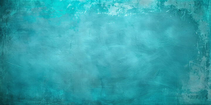 turquoise rough texture wall background, Cyan blue grunge background, ,Christmas background, old blue paint	
