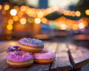 A Symphony of Donuts at Twilight