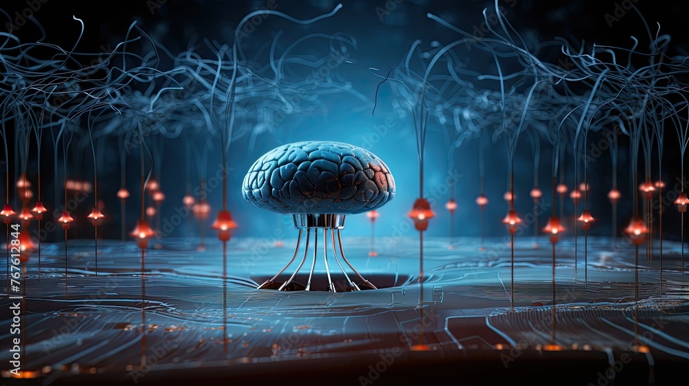 Poster nanobots monitoring brain waves for early detection of seizures
