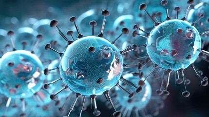 nanobots targeting antibiotic resistant infections - obrazy, fototapety, plakaty
