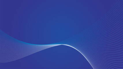 Blue Abstract background with curve line vector image