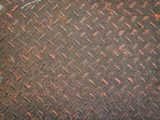 Steel plate with rusty as texture background