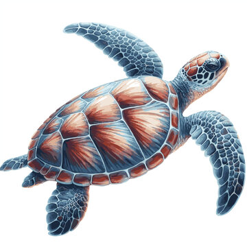 Turtle Art watercolor, Turtle Illustration painting
