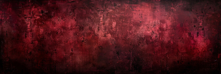 Obraz premium red background, red grunge texture background for poster, Dark Red Stucco Wall Background. Valentines ,Christmas banner 
