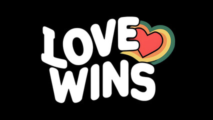 The "Love Wins" t-shirt design 