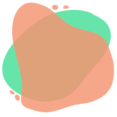 Modern pastel blob shape element, abstract blob background, boho shapes, aesthetic, Modern minimalist background concept design for web banner.