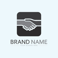 hand care logo template  vector icon business
