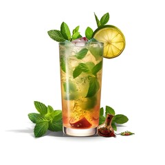 mojito cocktail isolated