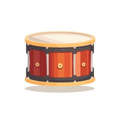 Drum musical instrument cartoon vector illustration