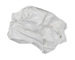 Crumpled paper ball cutout on transparent background png file