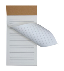 Rolled paper notebooks for office work on transparent background png file - 767623029