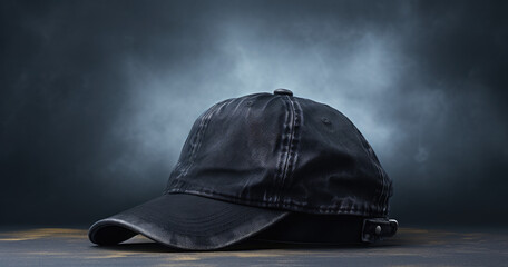 Realistic black or white or grey baseball cap hat templates, isolated on white black background,...