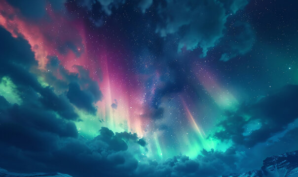 background with stars-generative ai
