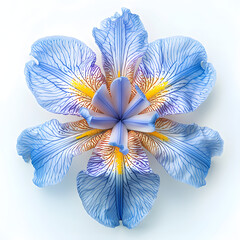 A vibrant Iris in isolation