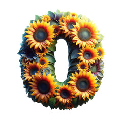 Isolated 3D Number on a Clear PNG Canvas, Generative AI