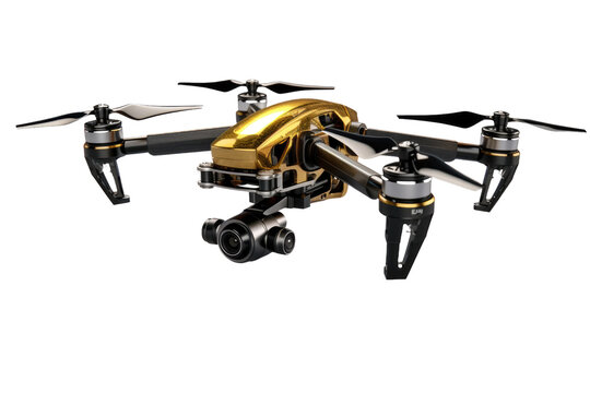 The Majestic Gold and Black Aerial Performer. On White or PNG Transparent Background.