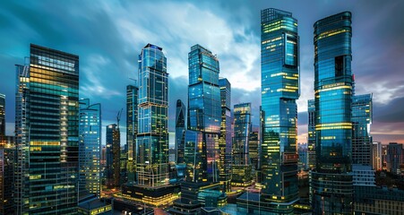 Obraz premium city at night