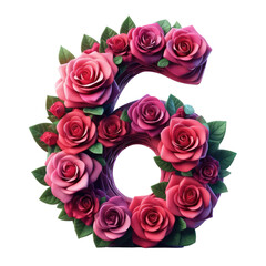 Obraz premium Isolated 3D Number on a Clear PNG Canvas, Generative AI