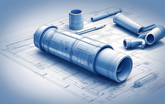 Architectural Design: Construction Blueprint plan