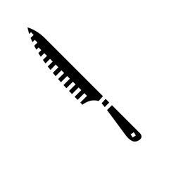 chef knives restaurant equipment glyph icon vector. chef knives restaurant equipment sign. isolated symbol illustration