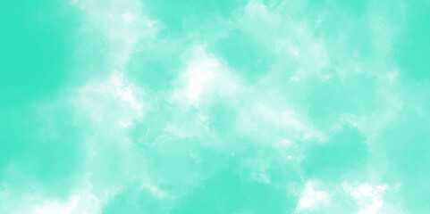 Fototapeta na wymiar blue sky with beautiful natural white clouds. Abstract aquamarine aqua watercolor blurred background