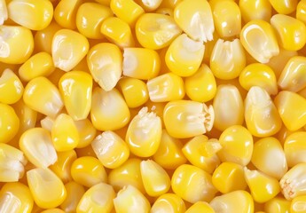 Fototapeta premium A close up of yellow corn kernels