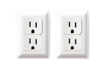 Whispering Outlets. On White or PNG Transparent Background.