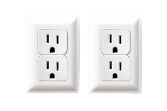 Whispering Outlets. On White or PNG Transparent Background.