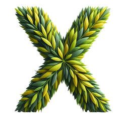 Naklejka premium Isolated 3D Letter on a Clear PNG Canvas, Generative AI