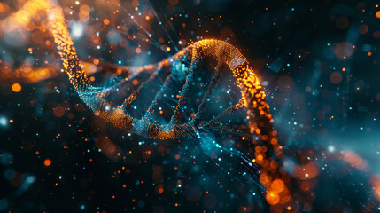 Genetic, DNA and experimental research. Studying genetic traits and DNA sequences through experiments. Dive into genetics and DNA in experimental studies. - obrazy, fototapety, plakaty