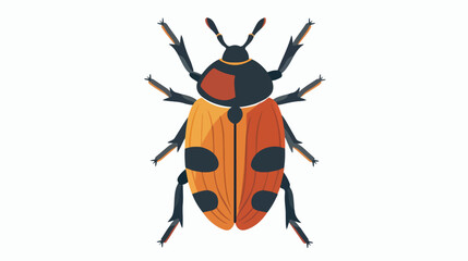 Bug Vector Icon Flat vector isolated on white background