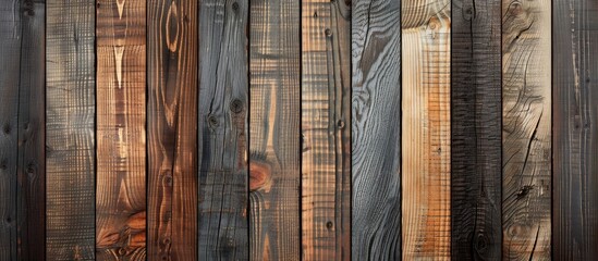 Monochromatic wooden boards designed for interior decor.