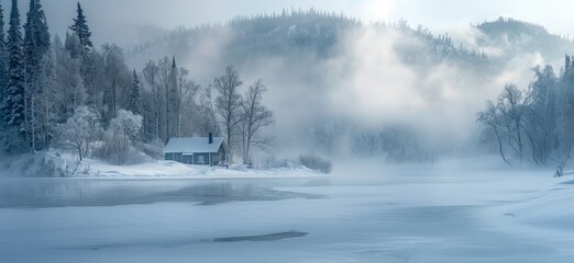 Winter snow landscape