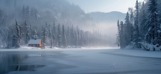 Winter snow landscape