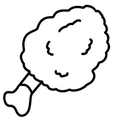 black and white line drawings of fast food