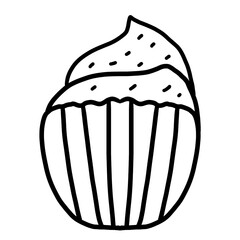 black and white line drawings of fast food