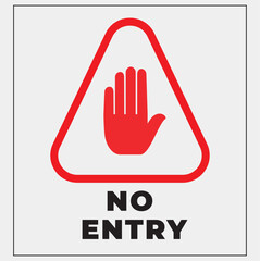 sign symble of no entry concepty adobe illustrator