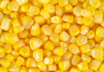 Fototapeta premium A close up of yellow corn kernels