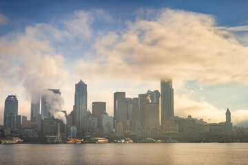 Obraz premium The Seattle Skyline, Washington State, USA