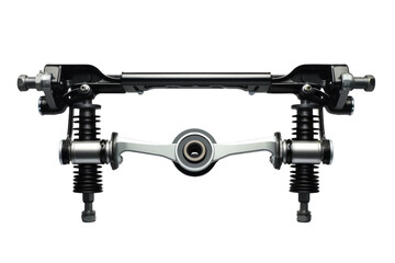 Glimpse of Art: A Detailed View of the Motorcycles Front End. On White or PNG Transparent Background.