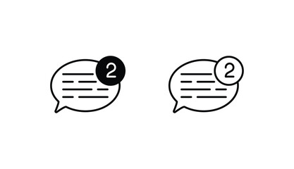 Message icon design with white background stock illustration