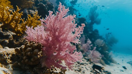 Naklejka na ściany i meble Vibrant Coral Reef Ecosystem