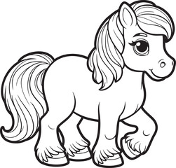 Horse coloring page