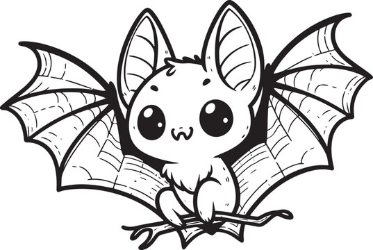 bat vector cartoon