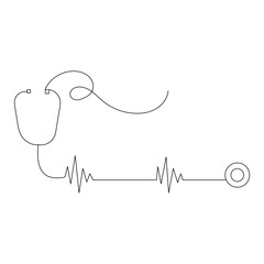 National doctors day   continuous one line drawing of outline vector illustration
