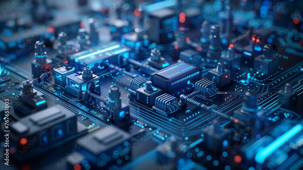 Aufkleber dive into the industrial iot, optimized factory automation and data management