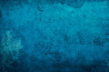 old blue concrete wall - 767654462