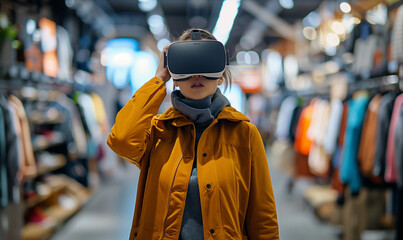 Virtual reality allow customer to shop in a virtual environment