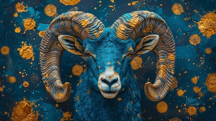 Aries(Ram) astrological symbol.