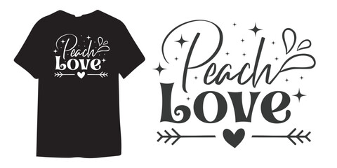 Peach love motivational tshirt design, Self Love typography design, Positive quote, Inspirational Shirt Design Bundle, Strong Woman quote design, Sublimation 